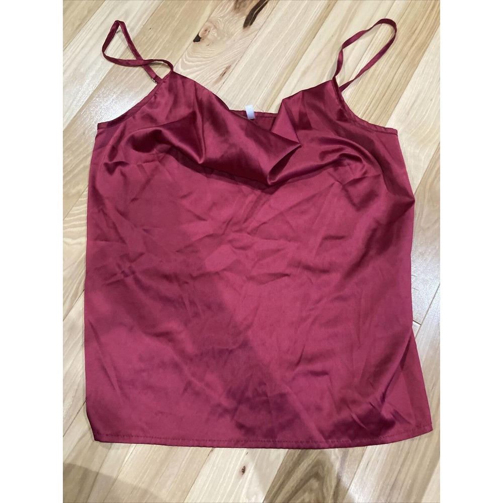Phicia Tank Top Maroon Sz M 100% polyester